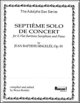 Septieme Solo de Concert, Op. 93 Baritone Sax cover